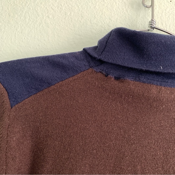 ROBERTA DI CAMERINO vintage Italian designer wool blend turtleneck sweater S - Picture 12 of 12